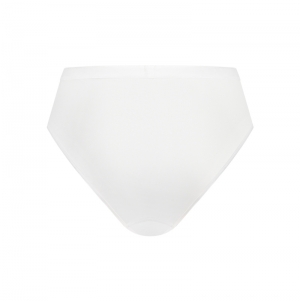 High leg slip organic cotton s 001-wit