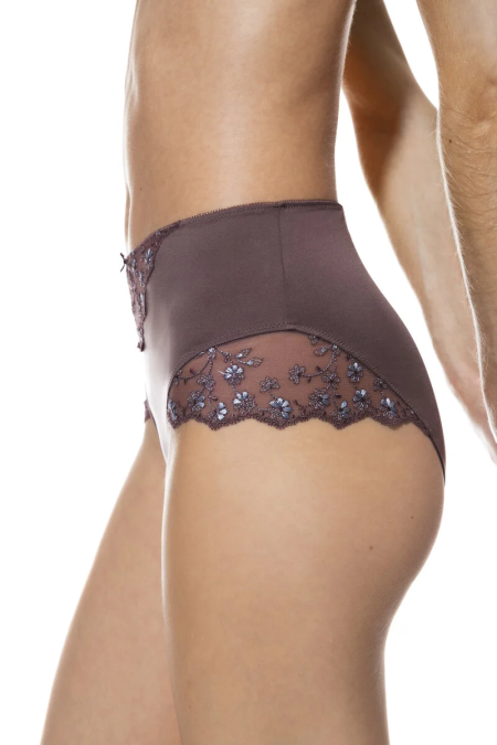 Hoge slip delightful 1136-taupe noir
