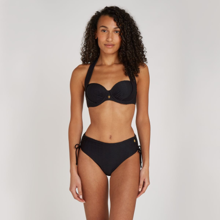 bikini bottom midi bow black  5075-zwart