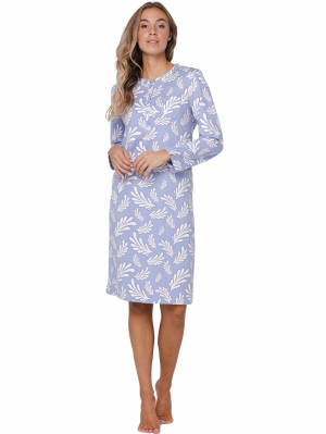 Slaapkleed met knoppen 510-blue