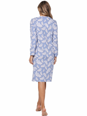 Slaapkleed met knoppen 510-blue