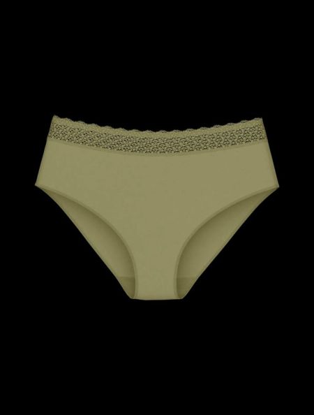 feel of modal midi slip 7855-groen kaki