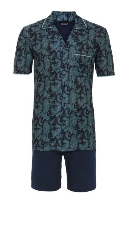 shortama set heren 282-blue navy